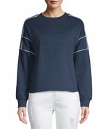 No Boundaries Juniors&#39; Graphic Crewneck Sweatshirt Size M 7-9 Blue (LOCT... - $289.85 MXN