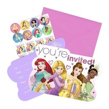 Disney Princess Dream Big Save The Date Party Invitations Cards 8 Per Pa... - $4.75