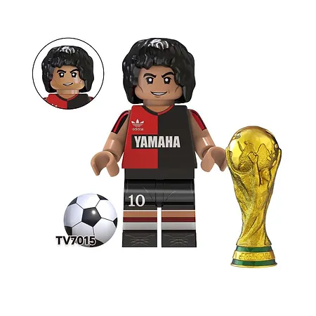 Building Diego Armando Maradona Soccer Player World Cup Minifigure  - £5.79 GBP