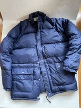 Ducky Duke Of Down Mens Puffer Jacket Blue Size L Vtg Hunting Fishing Rare - £36.42 GBP