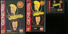 Beavis And BUTT-HEAD Sega Genesis 1994 16 Bit Complete Untested As Is - £39.18 GBP