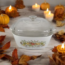 Vintage Corning Ware Spice Of Life A-5-B Casserole Dish 5 L 5QT With A12C Lid - $46.12