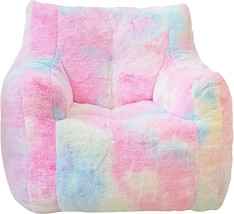 Bean Bag Chair With Filler, 37&quot; Colorful Giant Beanbags With Faux Fur, A... - $2,701.52 MXN