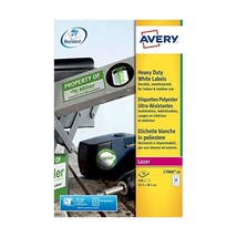 Avery L7060-20 Heavy Duty Weatherproof Labels for Laser Printers (63.5 x 38.1 mm - £46.27 GBP