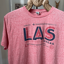 Pacific Las Vegas Red Heather Graphic Tshirt L - $241.50 MXN