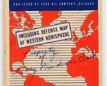 H V Kaltenborn&#39;s New War Map 4th edition  Pure Oil Co - $27.69