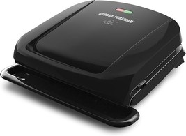 George Foreman nonstick: 4-Serving Removable Plate Grill &amp; Panini Press - Black - £9.61 GBP