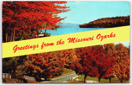 Greetings From The Missouri Ozarks Vintage Posted Postcard with Lincoln 4 Cent - £6.00 GBP