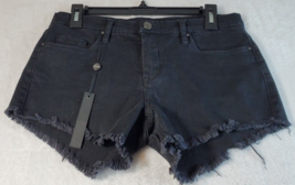 BLANKNYC Shorts Womens Size 26 Black Denim Cotton Pockets Belt Loops Pull On - £10.62 GBP