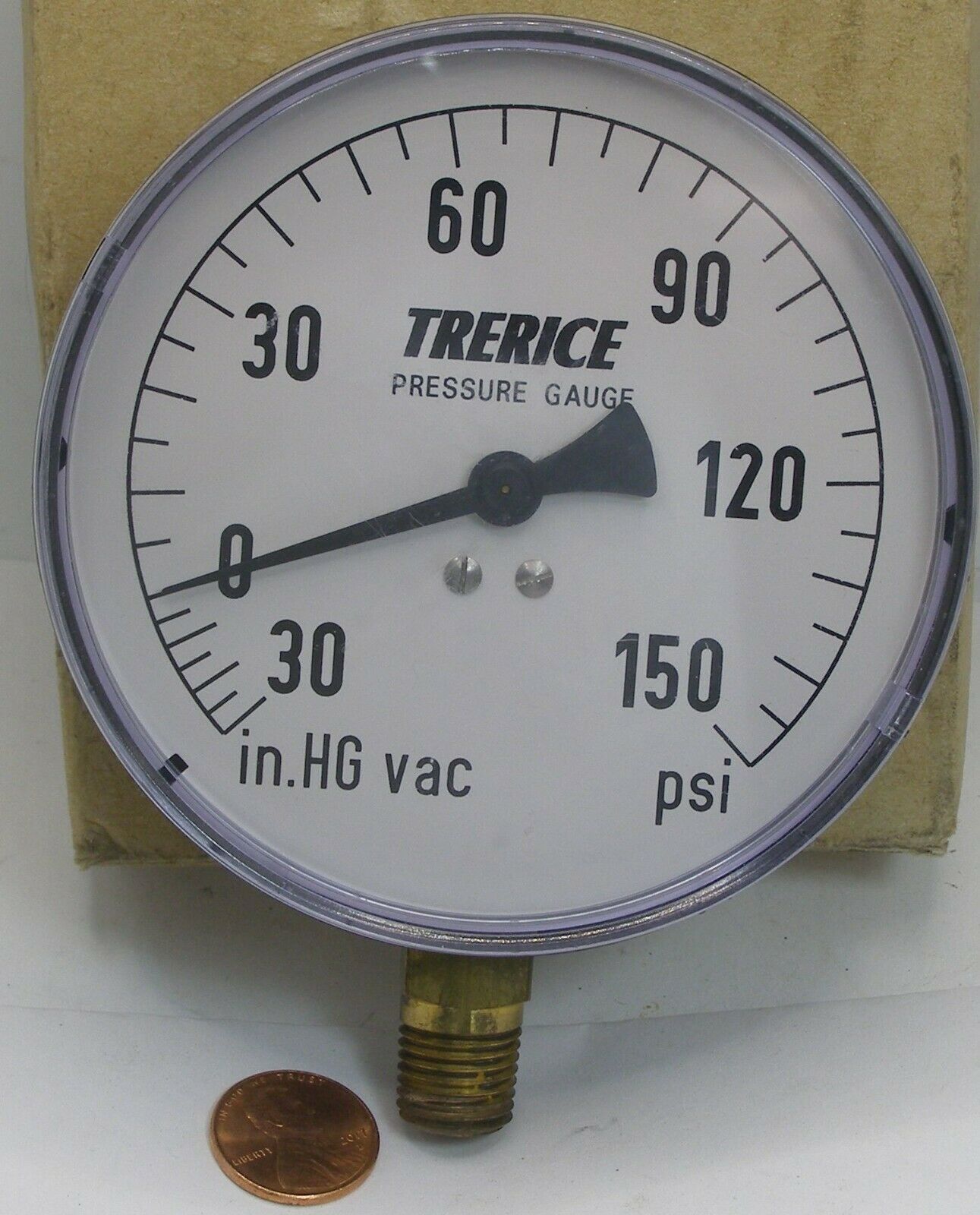 Trerice Pressure Gauge 30-150 in.HG vac psi 1/4NPT - $17.99