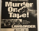Law &amp; Order Tv Show Print Ad Sam Waterston Jerry Orbach Tpa15 - £4.74 GBP
