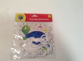 NIP Teaching Tree Lace &amp; Learn Shapes 3 pack Learning to tie - £4.37 GBP