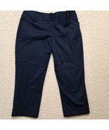 Womens The Limited Cassidy Fit Capri Pants Size 6 Navy 30/21 EUC - $15.58