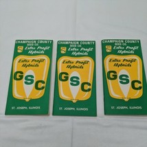 (3) Vintage GSC Extra Profit Hybrid Corn Data Memo Notebook St Joseph Illinois  - £11.39 GBP