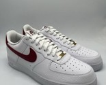 Nike Air Force 1 &#39;07 Low White/Red Sneakers CZ0326-100 Men&#39;s Size 15 - $109.95