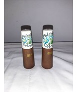 Vintage Colorado Salt and Pepper Shakers Blue Flowers Wood and ceramic J... - £7.86 GBP