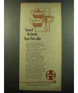 1959 Santa Fe Railroad Ad - Secret of the famous Super Chief coffee - £14.55 GBP