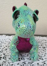 Ty Beanie Boos Cinder the Dragon Big Purple Sparkle Eyes NO TAG - $7.91