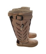 NEW DINGO 6.5 M Women Mohawk Knee High Moccasin Boot Leather Pink Wester... - $59.39