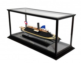 16&quot; Brown and Black CSS Virginia Display Case Boat Hand Painted Decorati... - $18,749.94 MXN