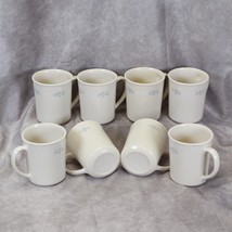 Corelle Lace Bouquet Mugs 3.75&quot; tall  Lot of 8 - £14.67 GBP