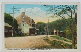 Bedford Pa Juniata Crossing Hotel, Bridge Bicycle Tractor Early View Postcard N4 - £19.67 GBP