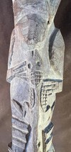 Old Hand Carved African Art Mask Staff Wood Carving Figural Ethnic Triba... - $200.53 CAD