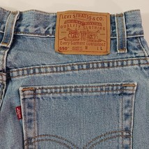 Vintage Levi's 550 Relaxed Fit Tapered Leg Women's 10L (28x31) Blue Denim Pants image 7
