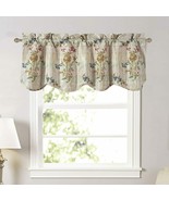 Jacquard Floral Tapestry Scalloped Window Valance, Vintage Modern 54&quot;x18... - £14.03 GBP