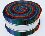 Jelly Roll Kona Cotton Solids New Dark Palette 2.5&quot; Fabric Strip Precuts... - £23.58 GBP