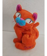 GMA Access Inc Floppy Friends Cool Cat Flirt Orange Plush Stuffed Animal - £13.43 GBP