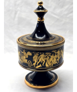 Vintage Greek Made Apothecary Dish Urn Compote 24k Gold Trim - HAS BEEN ... - €23,43 EUR
