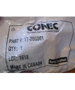 NEW Sealed Conec USB Plug to Plug Connector w/ collar # 17-200001 - $53.04 CAD