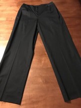 Talbots Women&#39;s Pants Black Made In Italy Stretch Dress Pants Size 10 X 30 - $12.38
