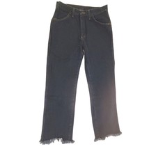 Rustler Womens Mom Jeans  32x28 High-rise Straight Ankle-crop Raw Hem Da... - $28.45