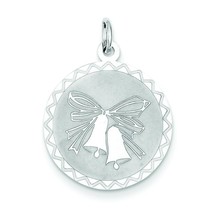 Sterling Silver Wedding Bells Charm Jewelry Jewelry 26mm x 20mm - £21.04 GBP