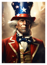 Uncle Sam Patriotic American Icon 5X7 Fantasy Photo - £6.67 GBP