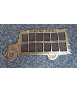 Vintage Brass School Days&#39;School Bus Picture Frame 1st - 12th Grades Wal... - $31.22 CAD