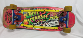 OG Vintage 80&#39;s Jeff Kendall Santa Cruz Graffiti Skateboard Pink Origina... - $890.95