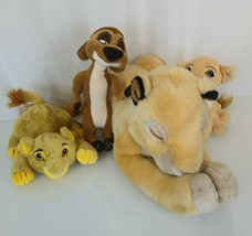 The Lion King Set Stuffed Plush Large Sarabi Baby Simba Baby Nala Timon Mattel - £47.47 GBP