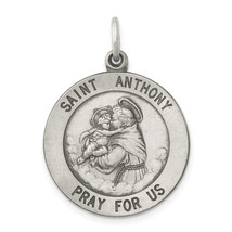 Silver Antiqued Saint Anthony Medal QC3578 - £48.50 GBP