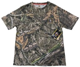 Realtree Mossy Oak Country DNA Men Short Sleeve Large Tee Shirt Scent Control. - £10.57 GBP