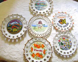  Six Reticulated Collectible Souvenir Plates - £7.99 GBP