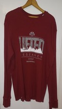 LRG Lifted Research Group Shirt Mens 3XL Red Maroon Henley Thermal Long ... - $25.00