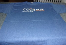 Red Cross Tee Shirt Extra Extra Large XXL Blood Donor My Courage Defines Me - $12.49