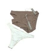 Everlane Womens 3 Pairs Underwear Panties The Cotton Bikini Thong Beige ... - £22.73 GBP