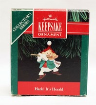 VINTAGE 1991 Hallmark Keepsake Christmas Ornament Hark Herald Elf - £15.57 GBP