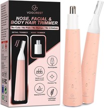 Nose Hair Trimmer For Women, Portable, Waterproof, Rechargeable, 2-In-1 ... - $31.95