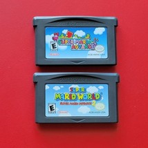 Super Mario Advance 1 + 2 Nintendo Game Boy Advance Lot 2 Games Authentic Saves - £59.76 GBP