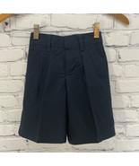 School Apparel Boys Uniform Shorts Sz 5 Regular Navy Blue Pleated NWT - £9.44 GBP